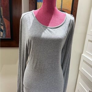 Gray Long Sleeve Women's Top